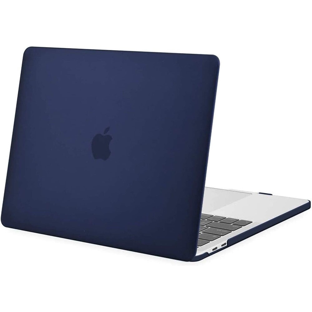 Husa protectie laptop, Generic, PVC, Pentru MacBook Air 13.6Inch, Bleumarin