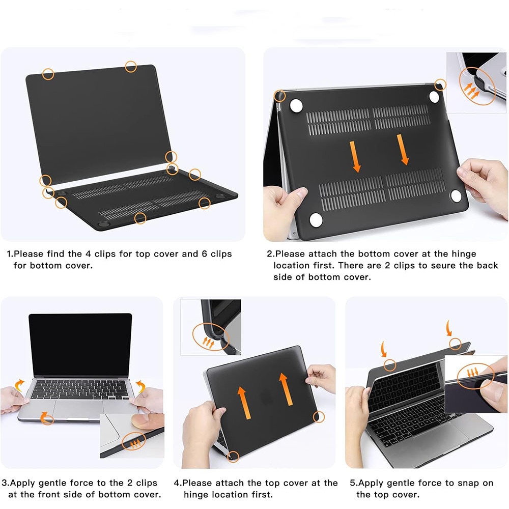 Husa laptop, Generic, Pentru MacBook Air 13.6-inch, PVC, Burgundiu