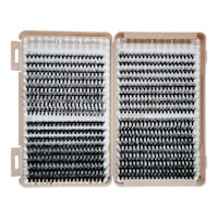 Set gene false AILAISHI 640pcs 9-16mm, tip smoc, negru mat, 3D, sintetic