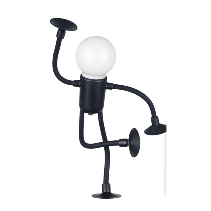 Asztali lámpa, sunvo, LED, 0,5W, fekete