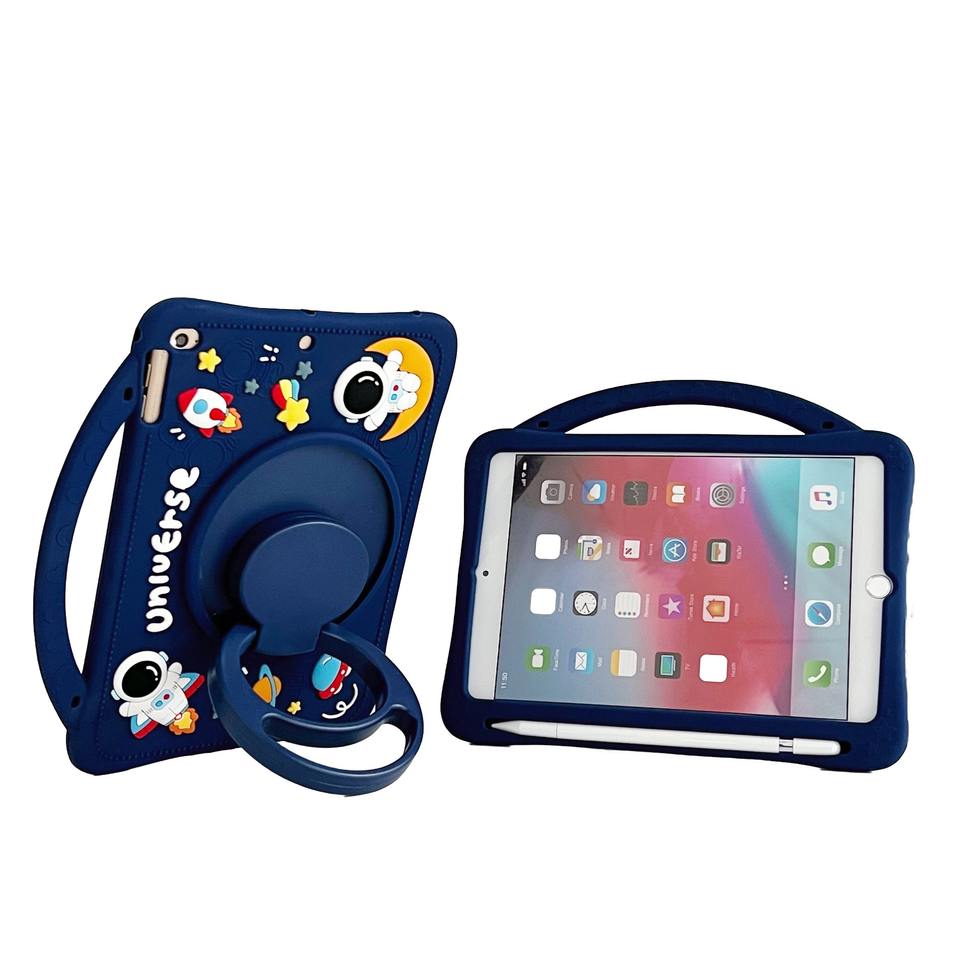 Husa pentru tableta Samsung Galaxy Tab A9, protectie grea, suport rotativ, curea de umar, 8.7 inch