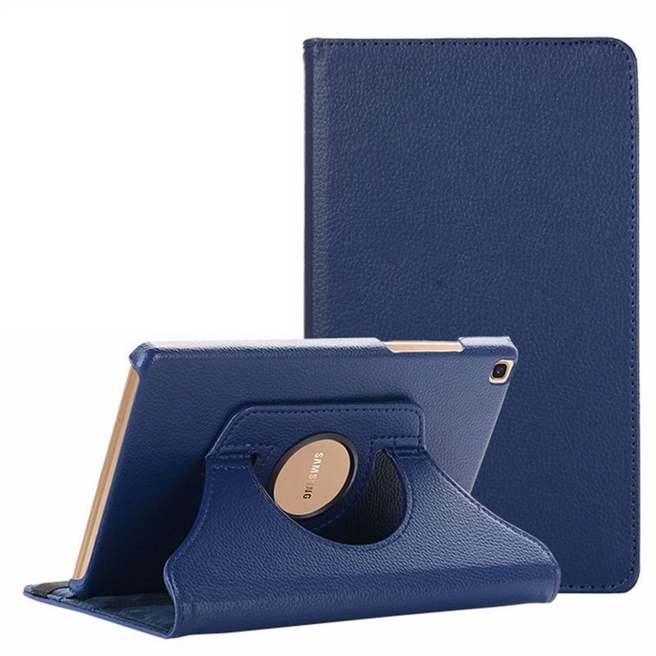 Калъф за таблет Samsung Tab A9 8.7 инча, ротация на 360°, пълна защита, син