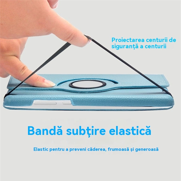 Carcasa pentru tableta, suport pivotant, 360°, protectie completa, pentru Samsung Galaxy Tab A9 8.7 inch- violet