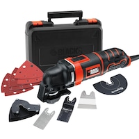 Unealta multifunctionala Oscilanta MT300KA, Black & Decker, 300W, 6 accesorii, cutie depozitare