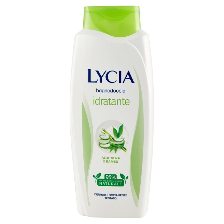 Aloe vera és bambusz hidratáló tusfürdő, Lycia, 750 ml