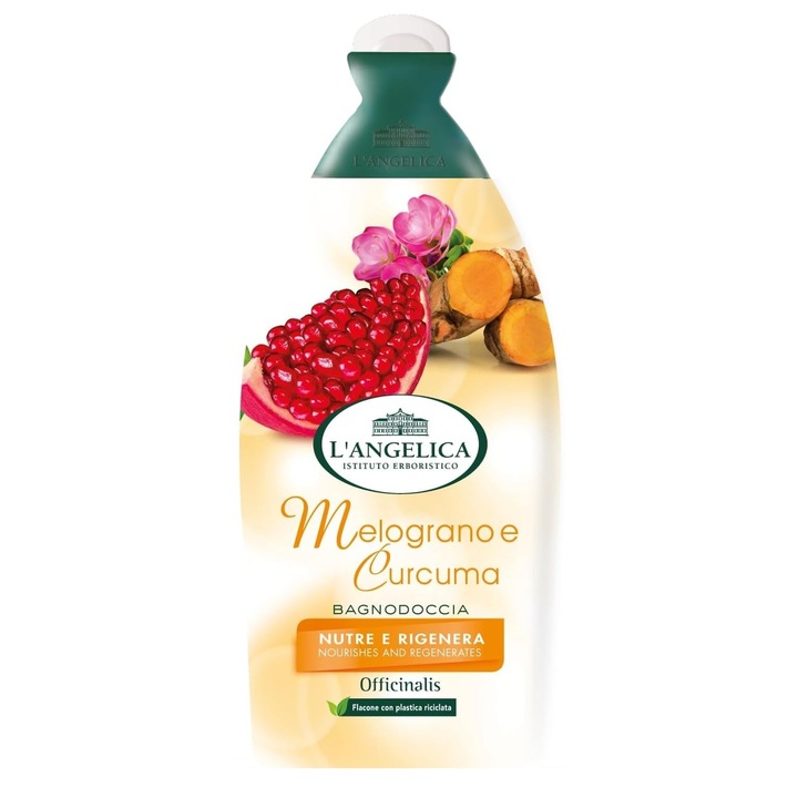 Gel de dus cu Rodie si Curcuma, L'Angelica, 500 ml
