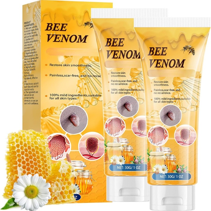 Магически крем с екстракт от пчелна отрова - Идеалното решение за гладка и здрава кожа, 2 X 30 g