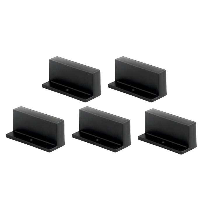 40 darabos listatartó készlet, LENDO, méretek 56x24x9mm, műanyag, 55 mm széles listákhoz