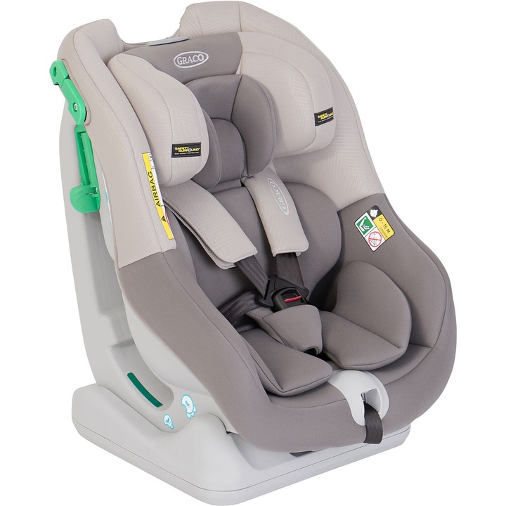 Scaun de masina Graco Extend LX R129, 40-105 cm, protectie laterala, montare cu spatele la directia de mers, Nickel