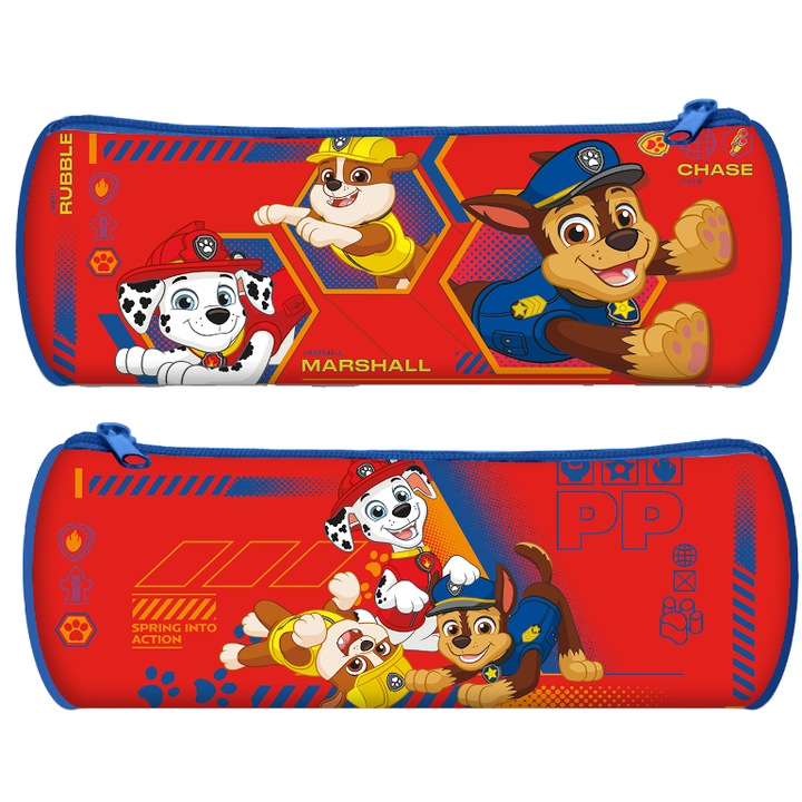 Penar borseta KIDS Paw Patrol, 1 compartiment, fermoar, 24x7x7cm