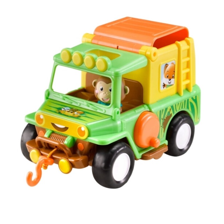 Офроуд автомобил с фигура на маймуна, Klorofil, Джип, камера на покрива, 18 месеца+