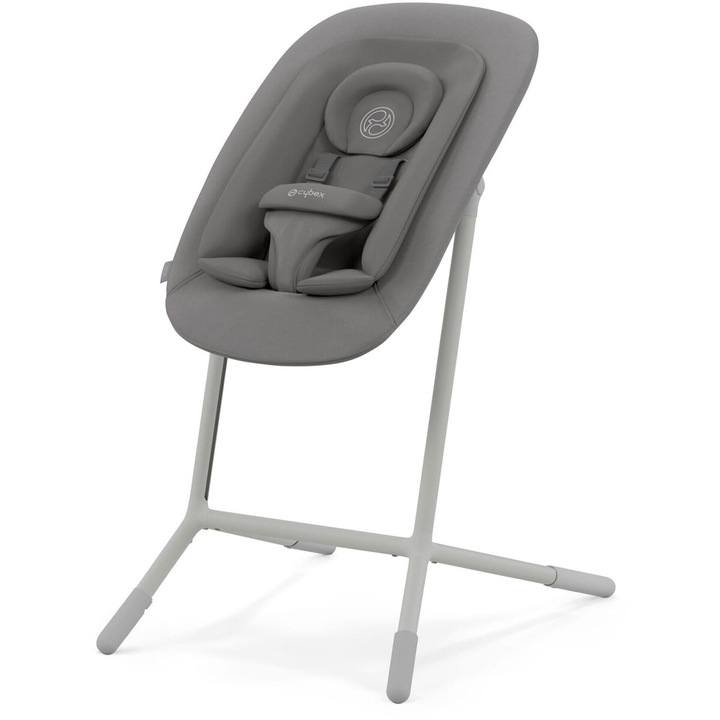 Scaun de masa pentru bebelusi Cybex Lemo 2, set 4 in 1, Suede Grey, 81,5x54,5x56cm