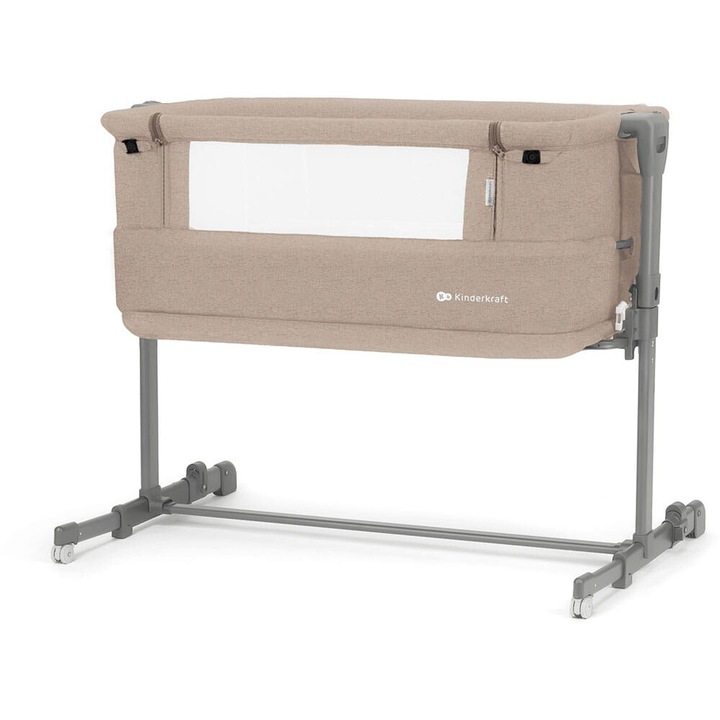 Babaágy Kinderkraft Neste Grow 3IN1, bézs, méretei 93x56cm