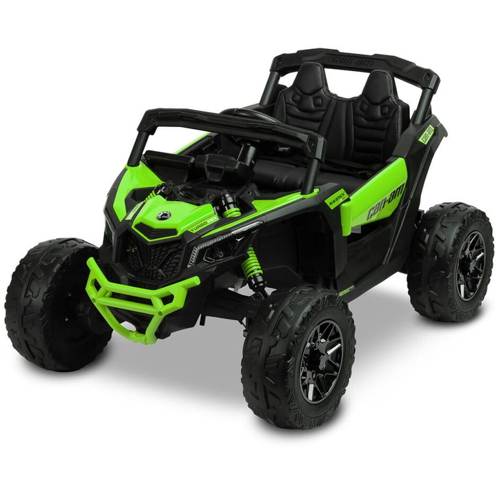 Електрическа кола TOYZ Maverick 4x4, зелена, 4 мотора 200W, 113x73x56cm, комплект с пилотно управление