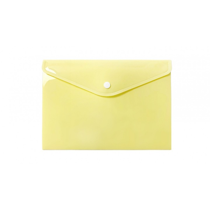 Mapa A5 Biurfol, polipropilena, galben