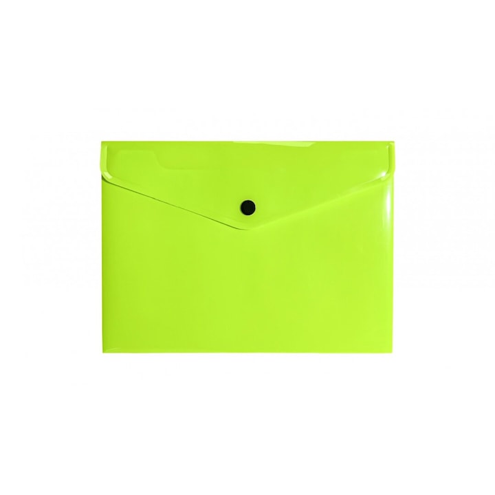 Mapa A5, Biurfol, Polipropilena, verde neon