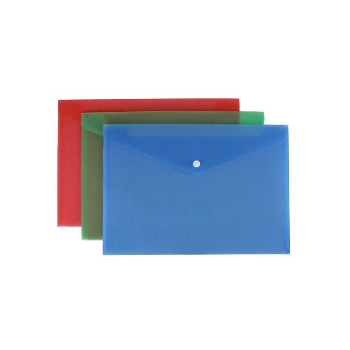 12 darabos A4-es mappakészlet, Biurfol, 332x234 mm, többszínű