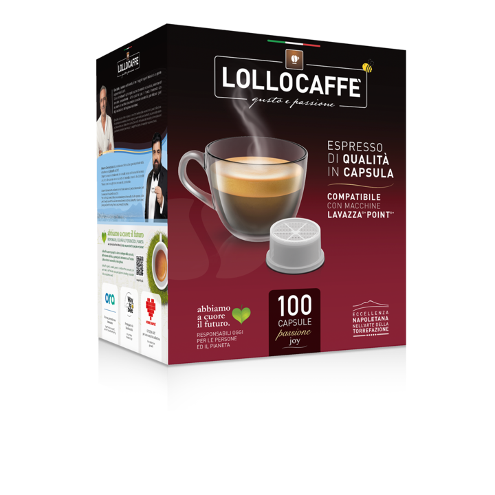 Кафе капсули Lollo Caffè, Lavazza Point CLASSICO, 100 броя