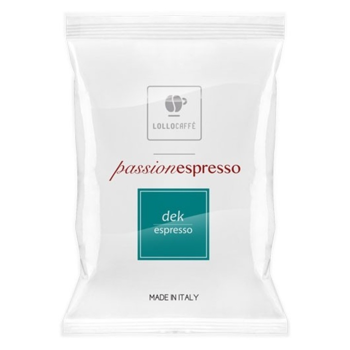 Кафе капсули Lollo Caffè, Nespresso DEK, 100 броя
