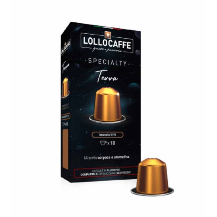 Алуминиеви кафе капсули Lollo Caffè, Nespresso TERRA, 100 броя