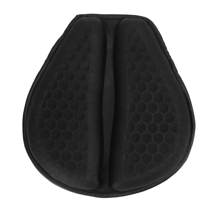 Pad de sa pentru motocicleta Bizaical, negru, material respirabil, impermeabil, cu gel, set 1x