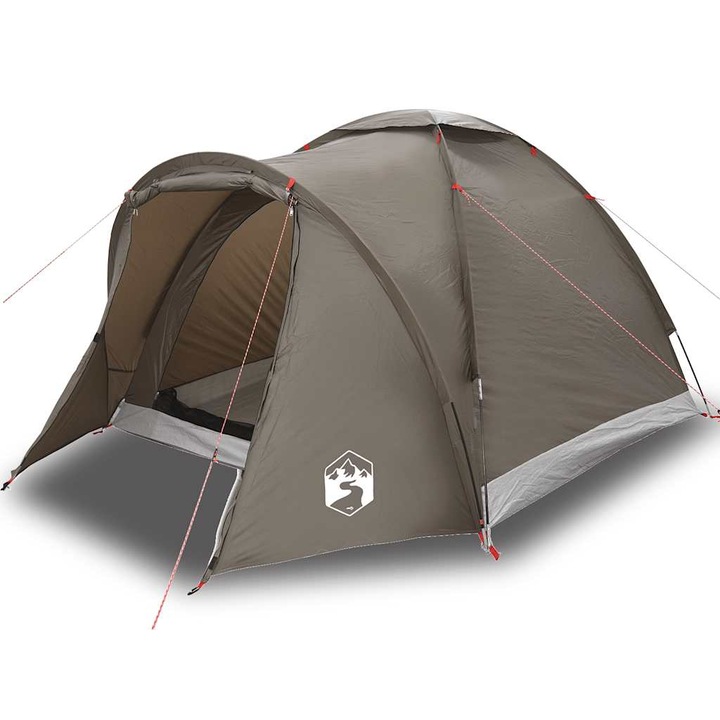 Cort de pescuit vidaXL, pentru 2 persoane, maro, impermeabil, 3.88 Kg 4009486