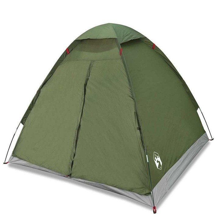 Cort camping cupola vidaXL, 2 persoane, verde masliniu, impermeabil, 1.55 Kg 4009633