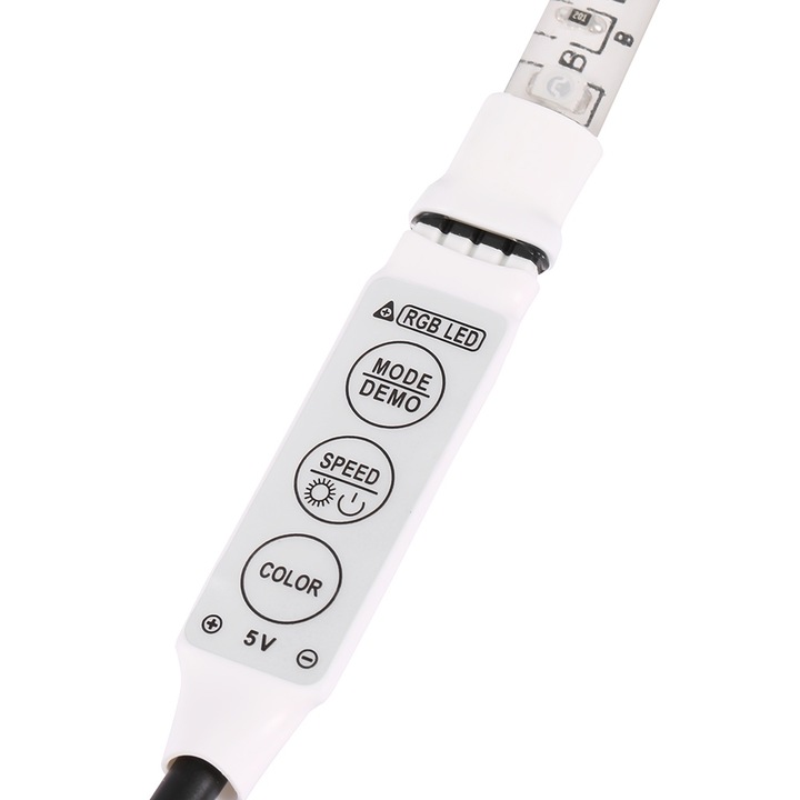 Benza LED Jormftte 50cm 30 LED RGB, USB, TV háttérvilágítás, szett