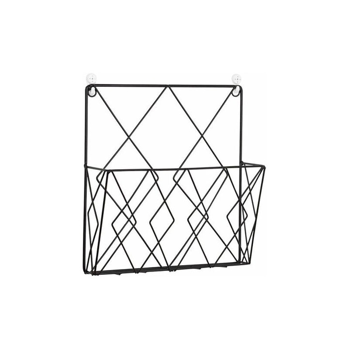 Suport de dosare montat pe perete Enforose, metalic, design variat, pentru birou si acasa