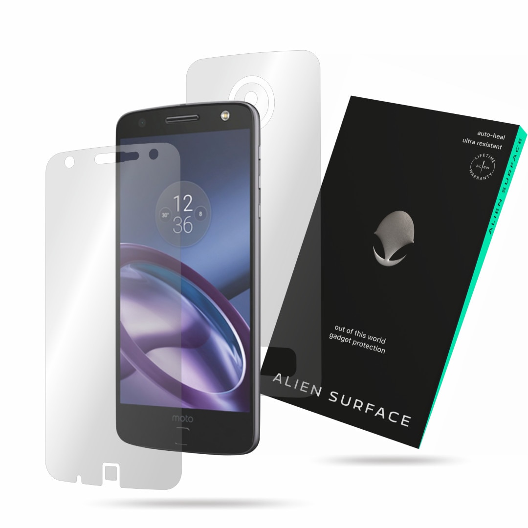 Folie Alien Surface, Motorola Moto Z Play, protectie ecran, spate