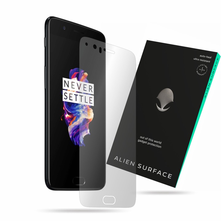 Alien Surface védőfólia, kompatibilis a OnePlus 5-tel, képernyővédő