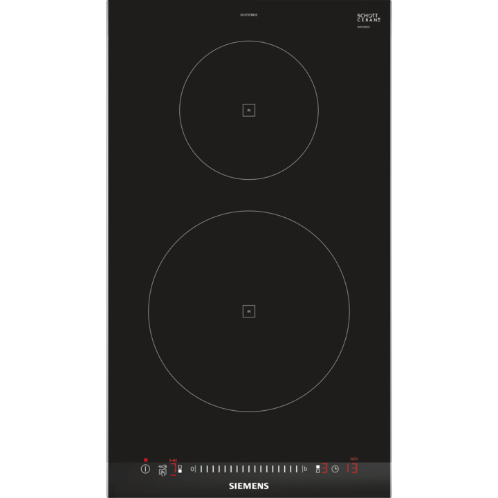 Siemens EH375FBB1E főzőlap Fekete Beépített Zónás indukciós főzőlap 2 zóna (EH375FBB1E)