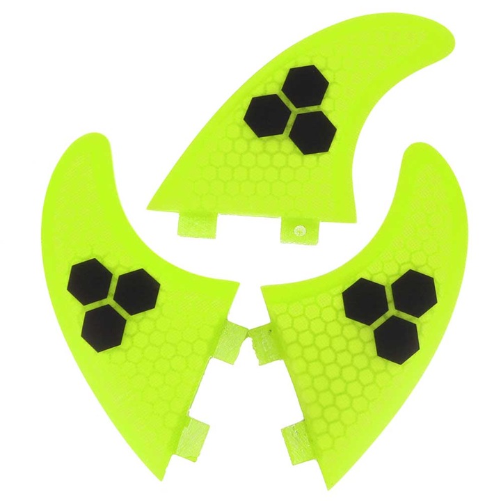 Aripioare integrale de urmarire Skeg din fibra de sticla FCS G3/G5/G7 pentru caiac, canoe, barci cu vasle, galben