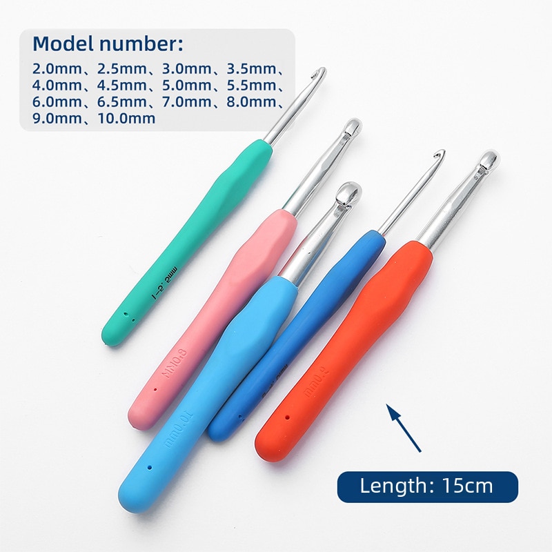 Croseta Fokelyi cu maner din silicon TPR, unica, metal/aluminiu, set de ...