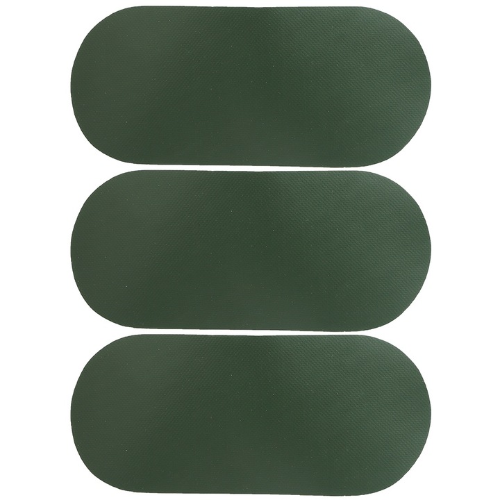 Set 3 buc plasture PVC de reparare verde militar pentru barca de cauciuc canapea gonflabila