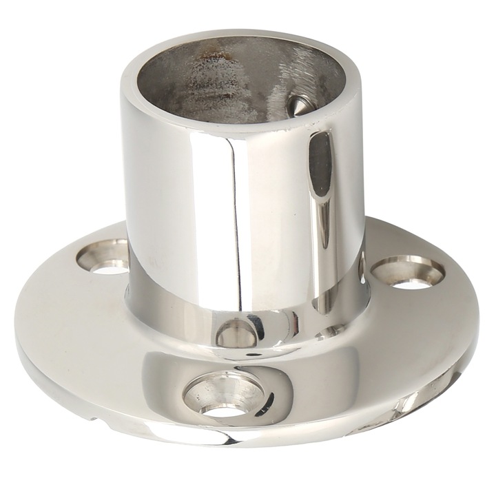 Baza rotunda din inox, Enforose, pentru balustrada barca