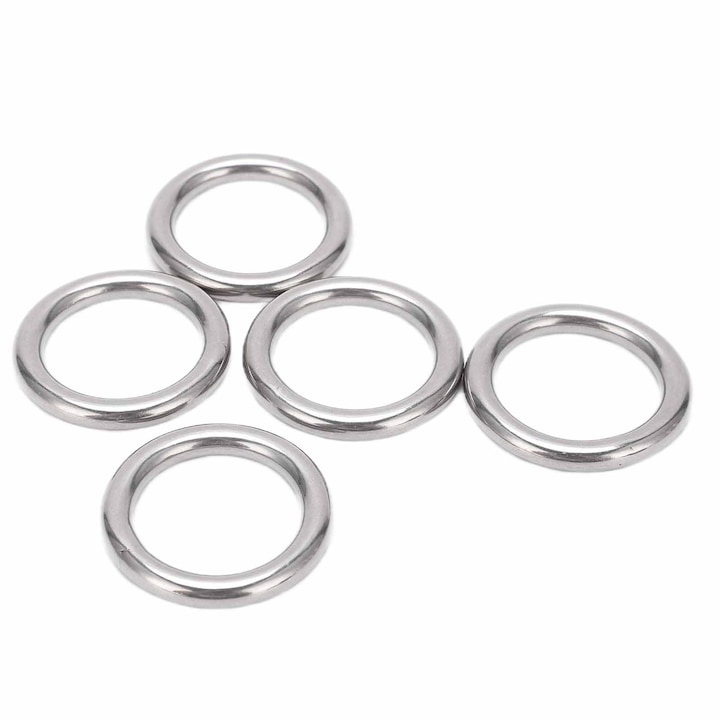 Set 5 buc inele rotunde pentru barca din inox 304 sudate fara sudura inel de suspendare tip O pentru hamac yoga