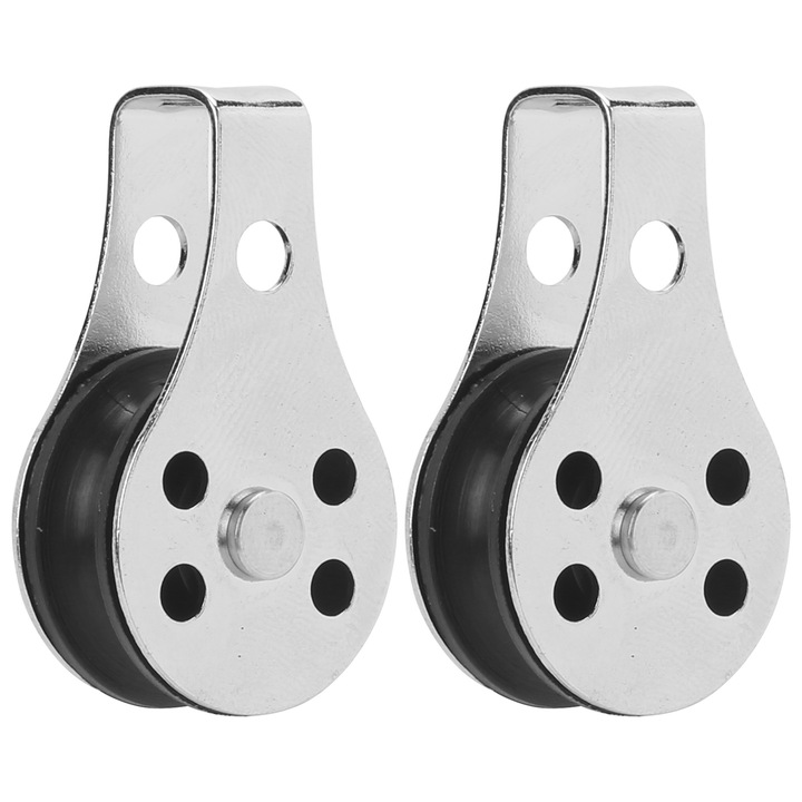 Set 2 bucati scripete pentru barci maritime, inox