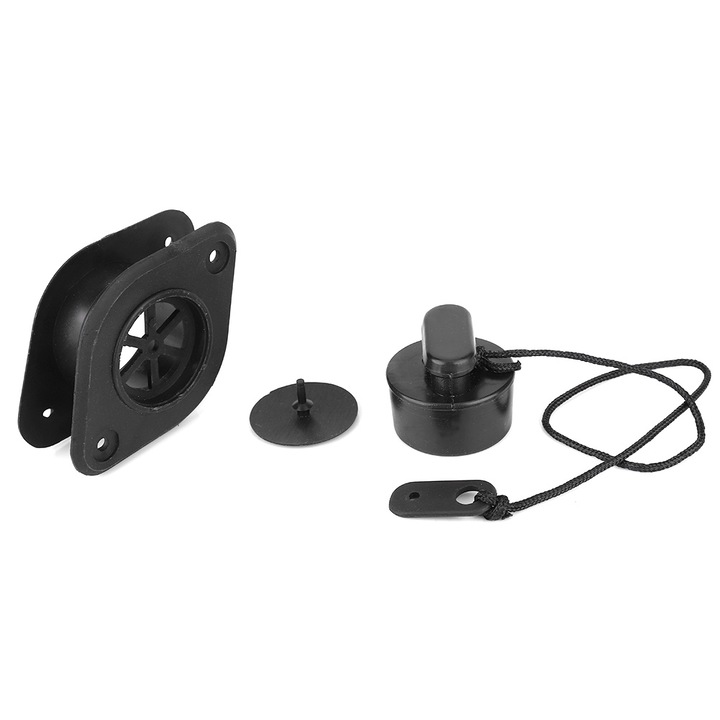 Set de supape de scurgere de inlocuire pentru supapa de scurgere neagra pentru caiac barca de pescuit pentru barci gonflabile