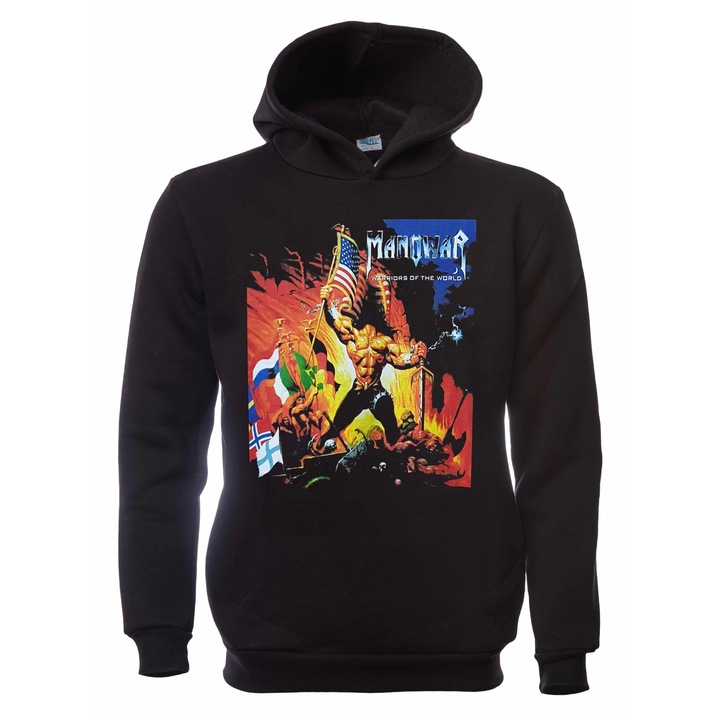 Gyerek pulóver, Zenei zenekarok, Manowar, Fekete