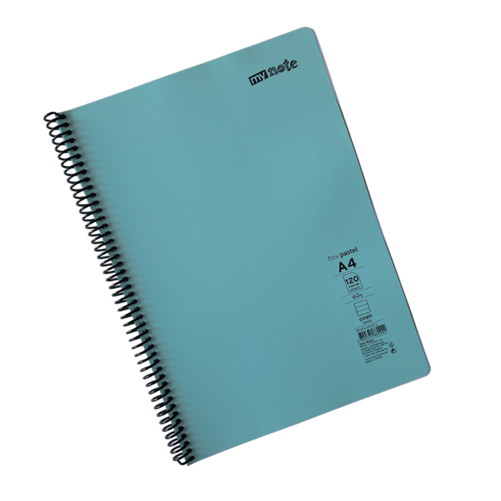 Vízálló jegyzetfüzet MY NOTE, 3 db, A4, 120 lap, Spirál, PP borító