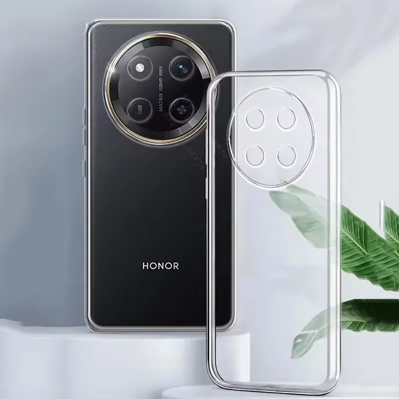 Husa pentru Honor Magic 7 Lite Slim Anti-Shock 1.5mm cu protectie lentile transparent