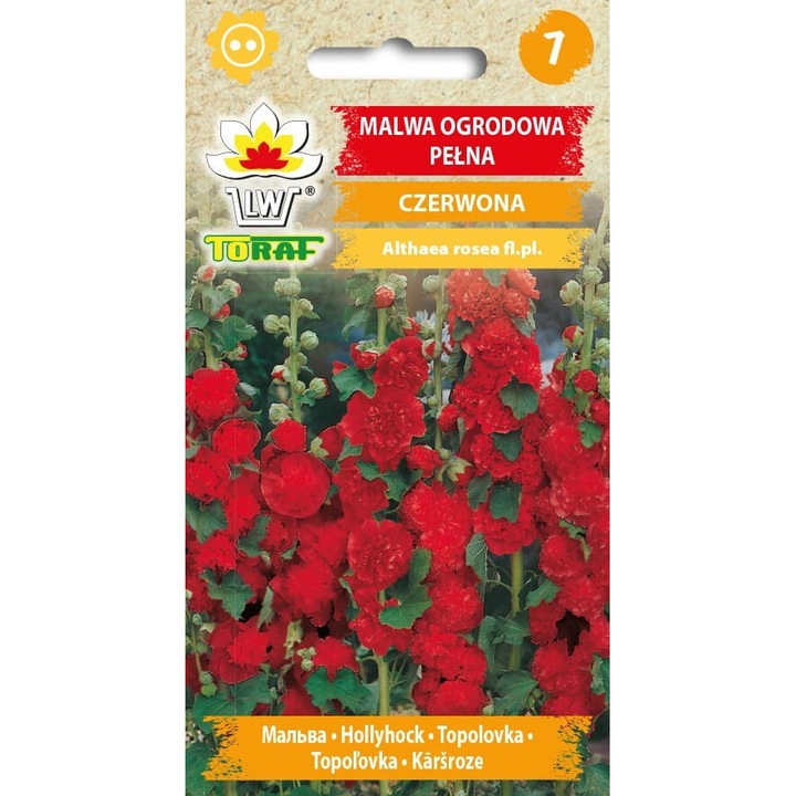 Seminte de legume, Seminte de flori rosii, TORAF, 0.5g, calitate superioara, seminte premium, seminte de top