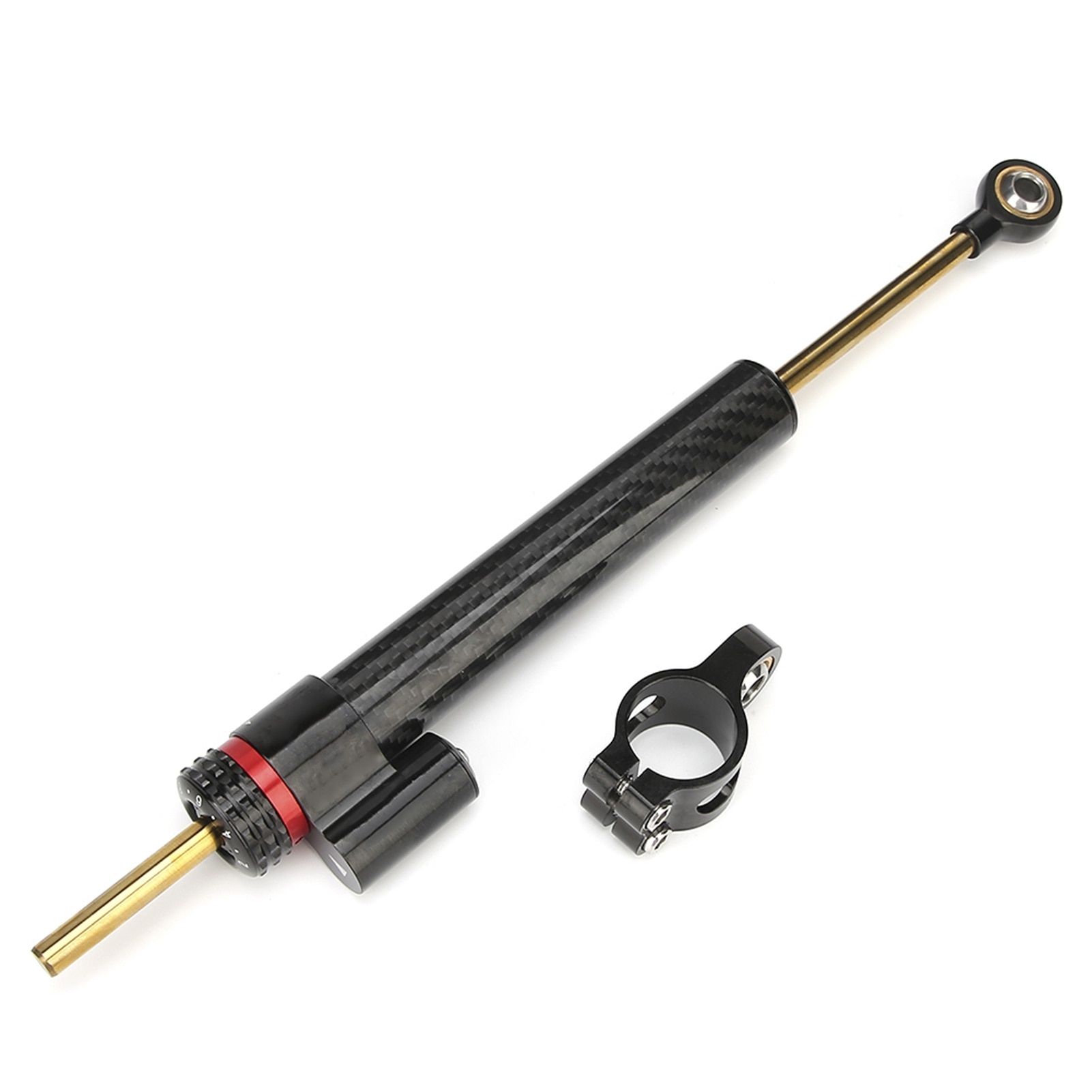 Amortizor Directie Reglabil Bizaical, Aluminiu, Carbon, 34.2cm