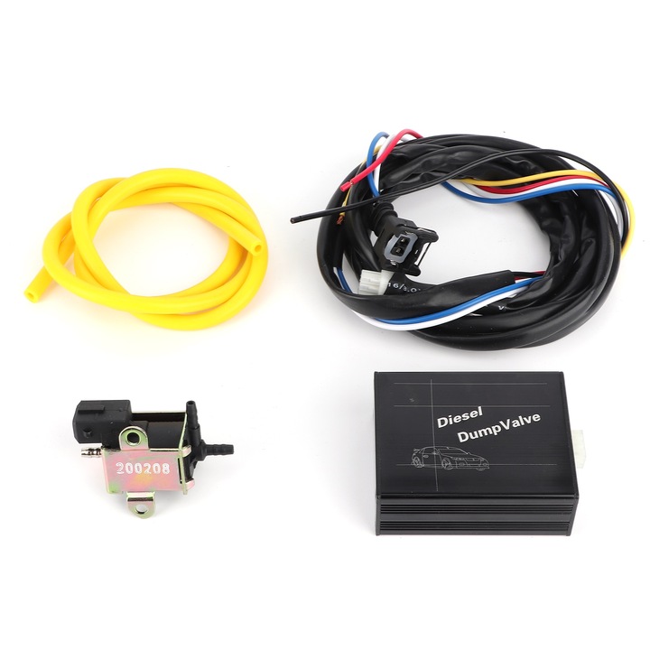 Kit supapa de descarcare turbo diesel, Bizaical, set cu controller electric, material ABS, PVC, otel inoxidabil, universal