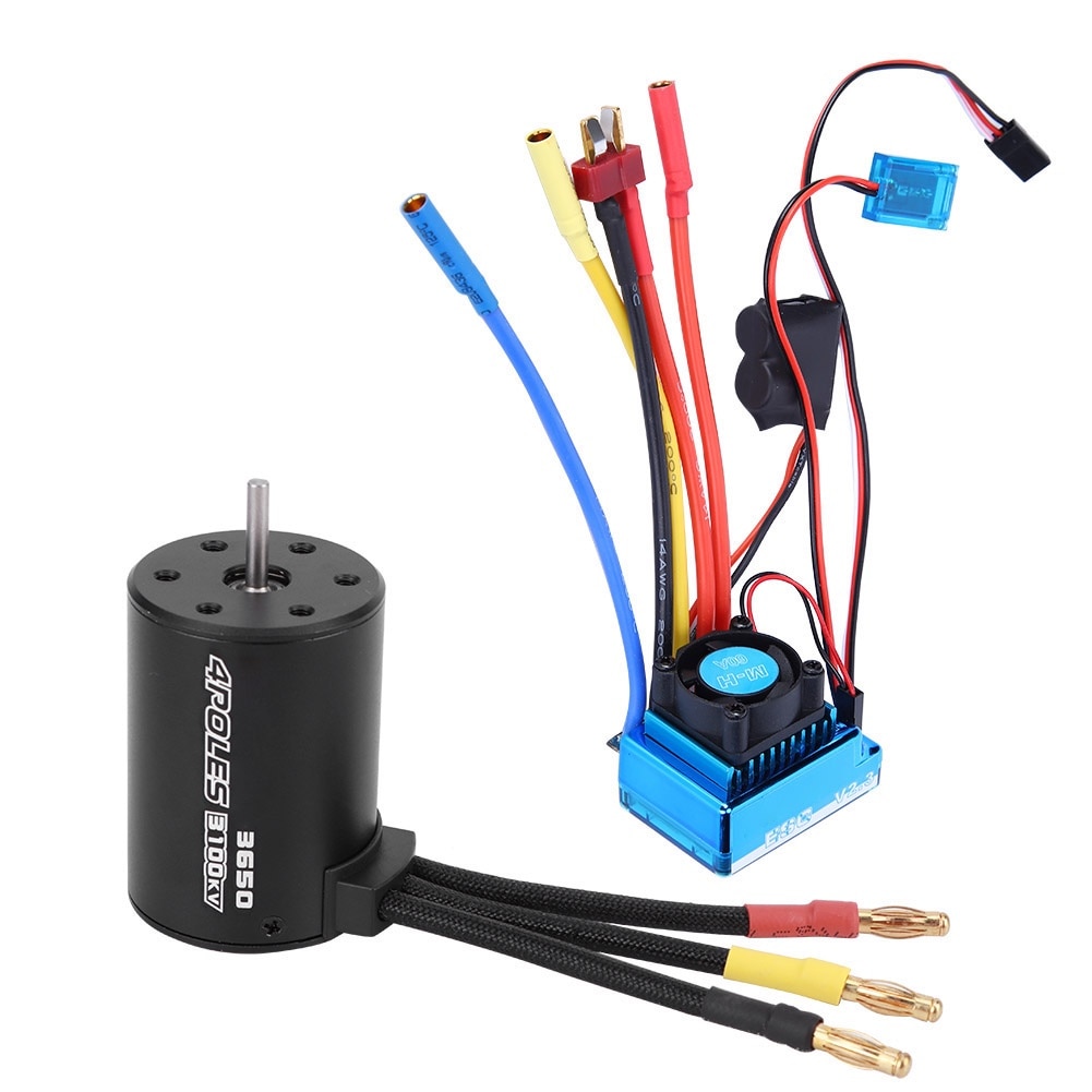 Ling Set Motor Set motor 3650 3100KV si ESC 60A Fokelyi pentru masina RC 1/10, 900W ...