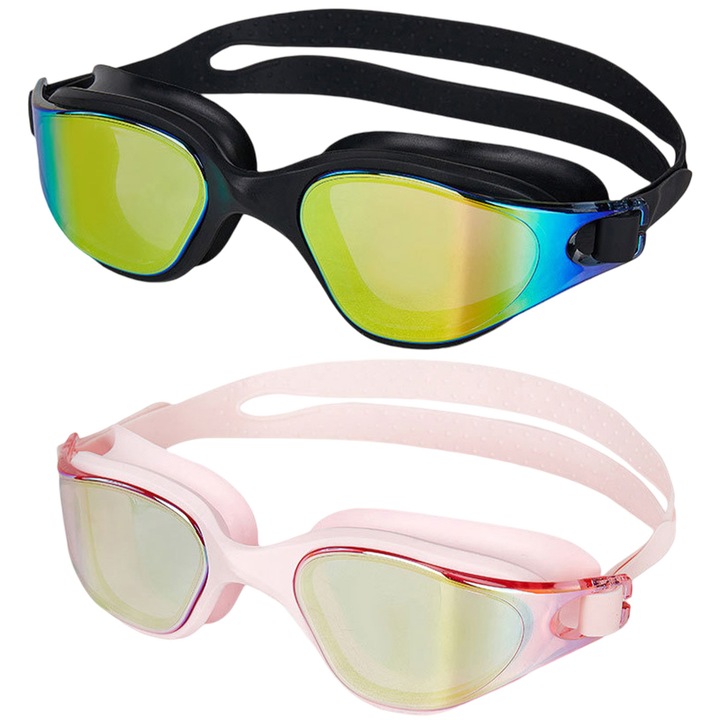 Ochelari de inot Enforose, set 2 bucati, multicolor, 20x5x4cm