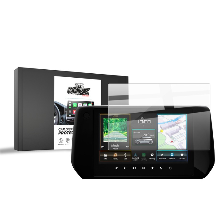 Folie protectie Grizz CarDisplay Protection, transparenta, set complet pentru Suzuki Swift 7 9" (2024)