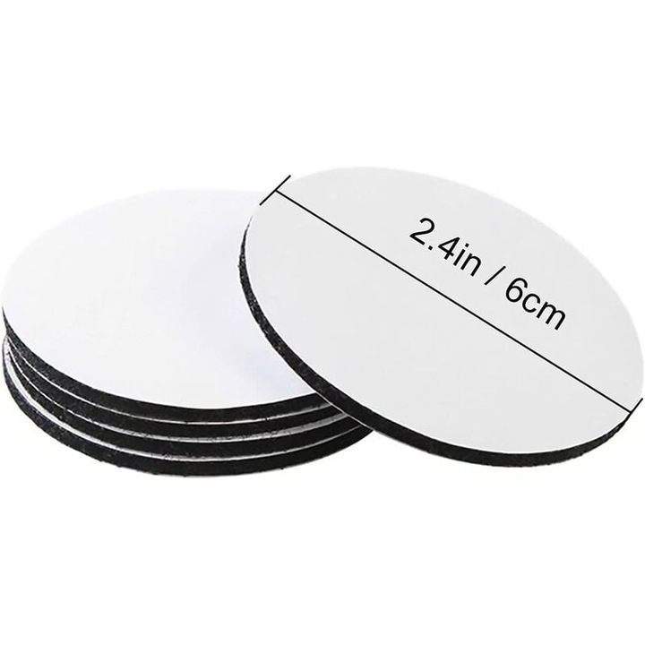 Комплект от 20 чифта щипки за килими, кръгли, черни, за защита на мебели