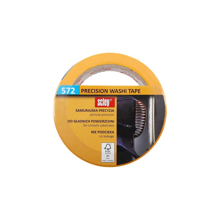 Banda adeziva pentru vopsit, Scley, seria 572, 38 mm x 33 m